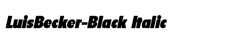 LuisBecker-Black Italic