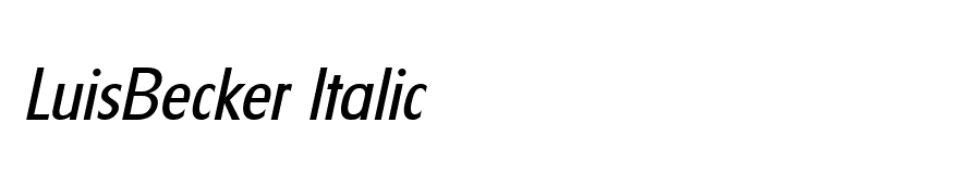LuisBecker Italic