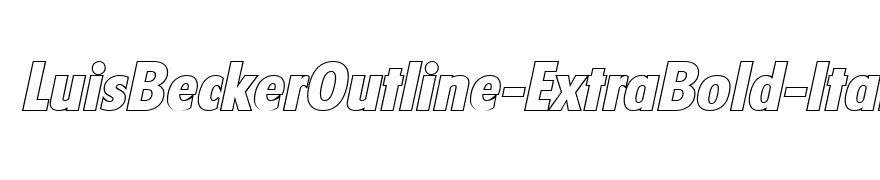 LuisBeckerOutline-ExtraBold-Italic