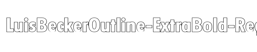 LuisBeckerOutline-ExtraBold-Regular
