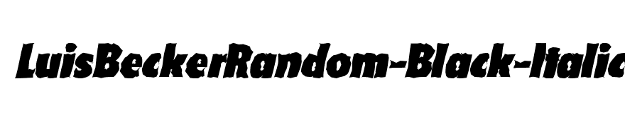 LuisBeckerRandom-Black-Italic