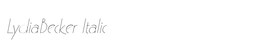 LydiaBecker Italic