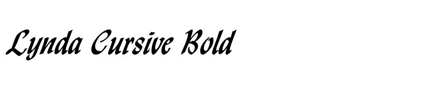 Lynda Cursive Bold