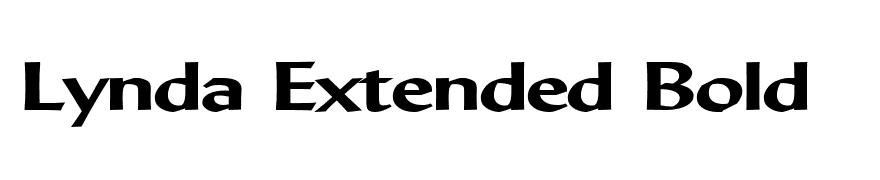 Lynda Extended Bold