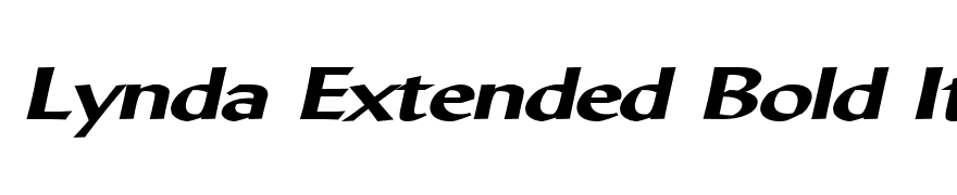 Lynda Extended Bold Italic