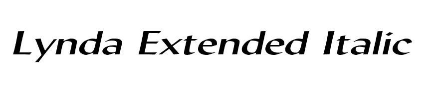 Lynda Extended Italic