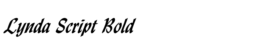 Lynda Script Bold