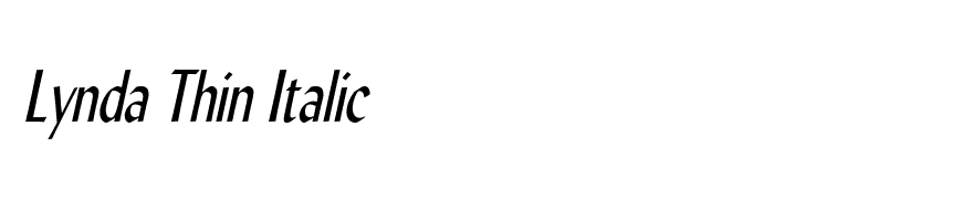 Lynda Thin Italic