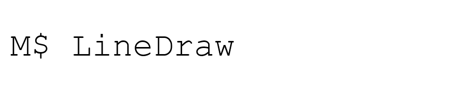 M$ LineDraw