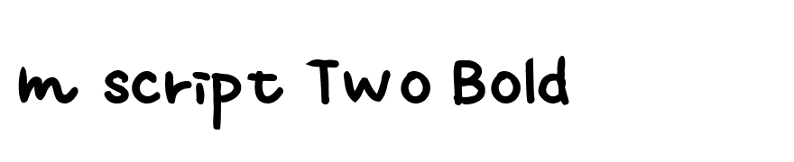 m script Two Bold