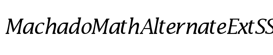 MachadoMathAlternateExtSSK