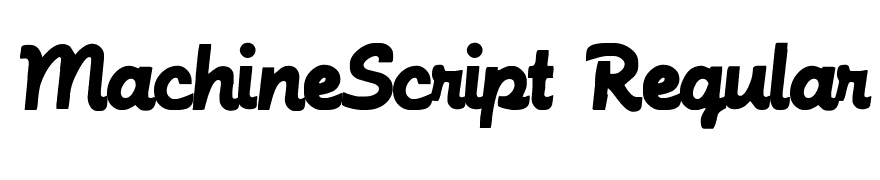 MachineScript Regular