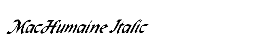 MacHumaine Italic