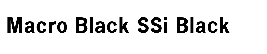Macro Black SSi Black