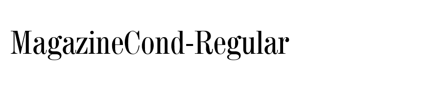 MagazineCond-Regular