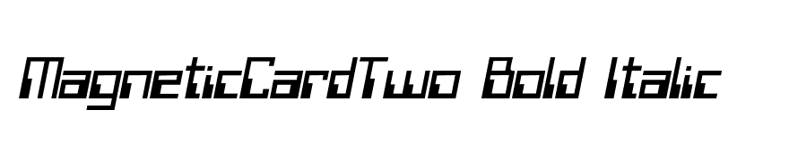 MagneticCardTwo Bold Italic