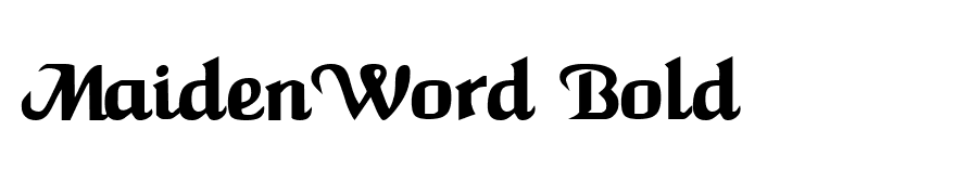 MaidenWord Bold