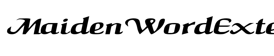 MaidenWordExtended Italic
