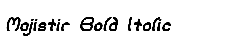 Majistir Bold Italic