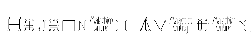 Malachim Writing