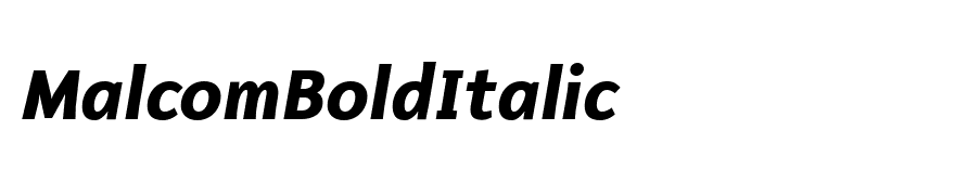 MalcomBoldItalic