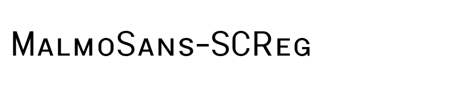 MalmoSans-SCReg