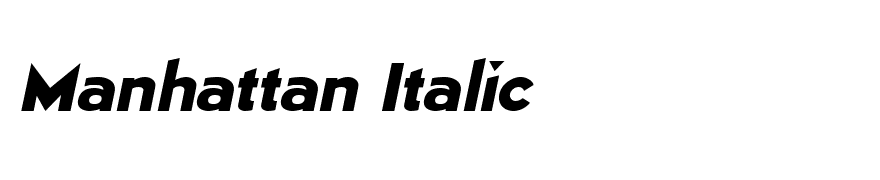 Manhattan Italic