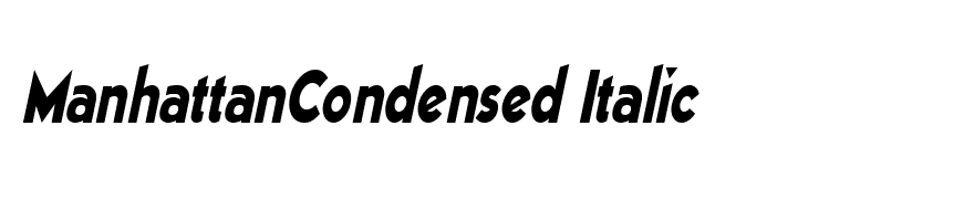 ManhattanCondensed Italic