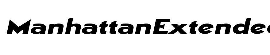 ManhattanExtended Italic