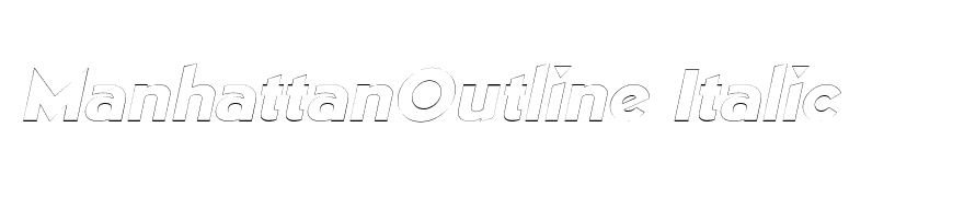 ManhattanOutline Italic