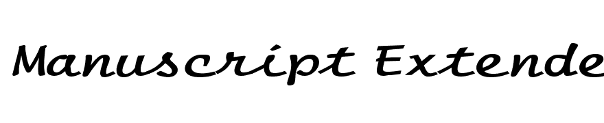 Manuscript Extended Bold
