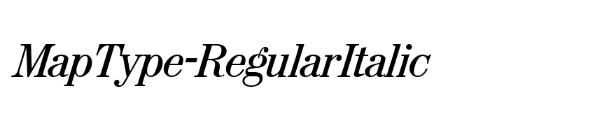 MapType-RegularItalic