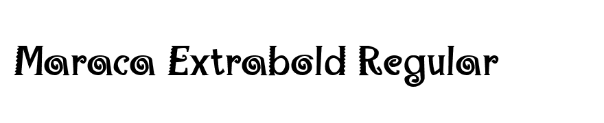 Maraca Extrabold Regular