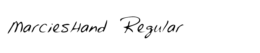 MarciesHand Regular