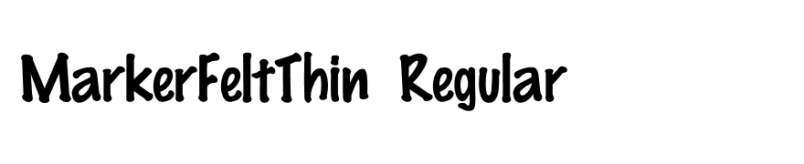 MarkerFeltThin Regular