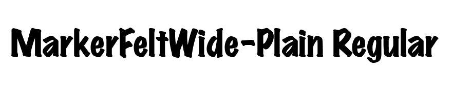MarkerFeltWide-Plain Regular