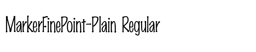 MarkerFinePoint-Plain Regular