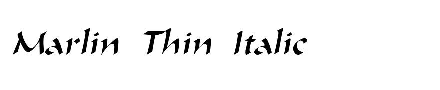 Marlin Thin Italic