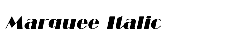 Marquee Italic