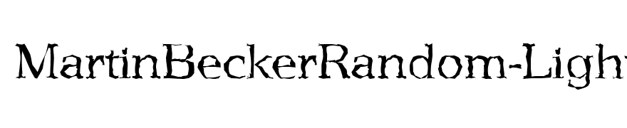 MartinBeckerRandom-Light-Regular