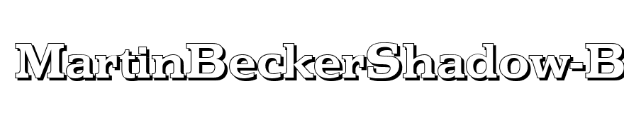 MartinBeckerShadow-Bold