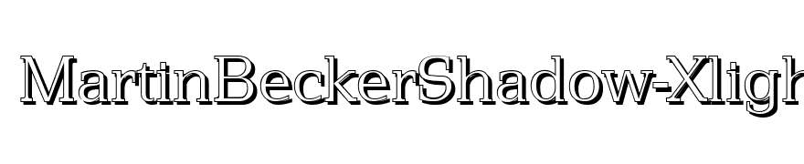 MartinBeckerShadow-Xlight-Regular