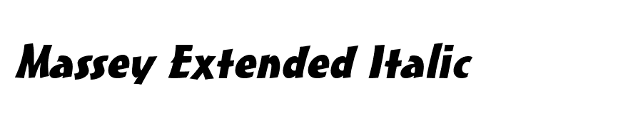 Massey Extended Italic