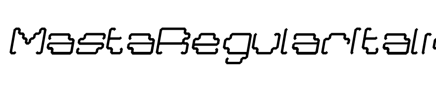 MastaRegularItalic