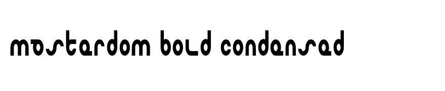 Masterdom Bold Condensed
