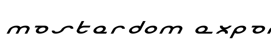 Masterdom Expanded Italic