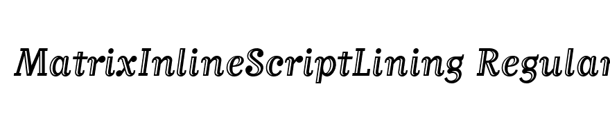 MatrixInlineScriptLining Regular