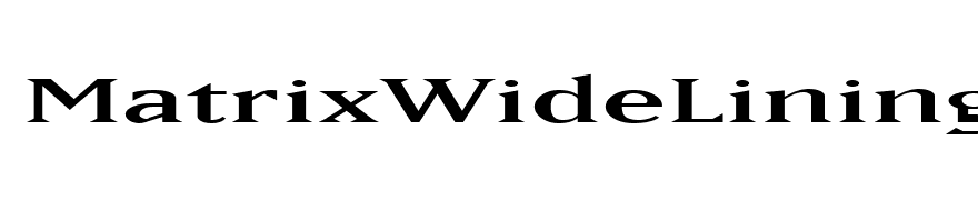MatrixWideLining Regular