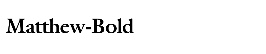 Matthew-Bold
