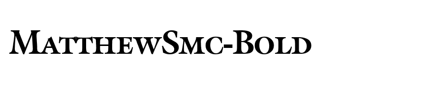 MatthewSmc-Bold